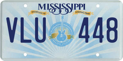 MS license plate VLU448