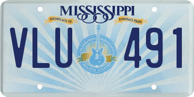 MS license plate VLU491