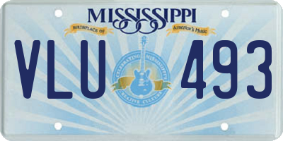 MS license plate VLU493