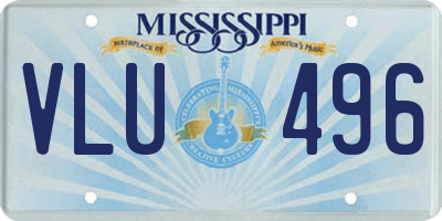 MS license plate VLU496