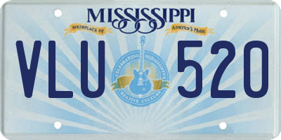 MS license plate VLU520