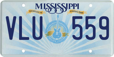 MS license plate VLU559