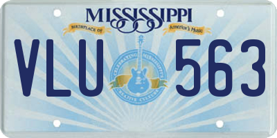 MS license plate VLU563