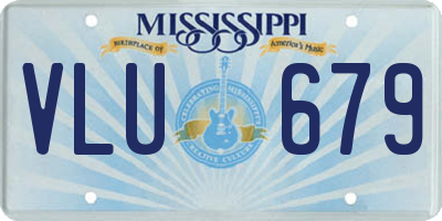 MS license plate VLU679