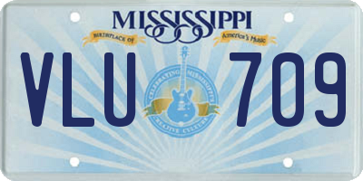 MS license plate VLU709
