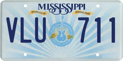 MS license plate VLU711