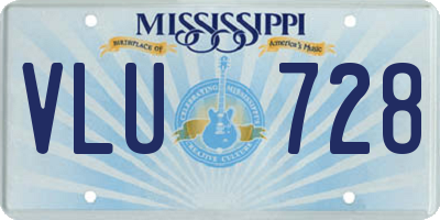MS license plate VLU728