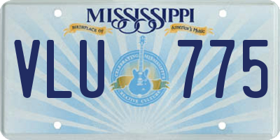 MS license plate VLU775