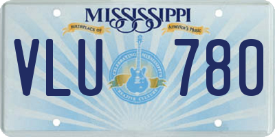 MS license plate VLU780