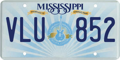 MS license plate VLU852