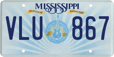 MS license plate VLU867