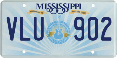 MS license plate VLU902