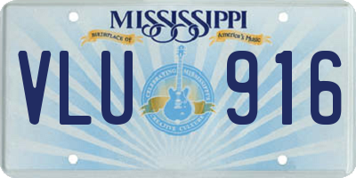 MS license plate VLU916