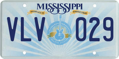 MS license plate VLV029
