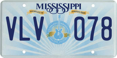 MS license plate VLV078