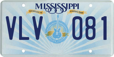 MS license plate VLV081
