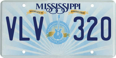 MS license plate VLV320