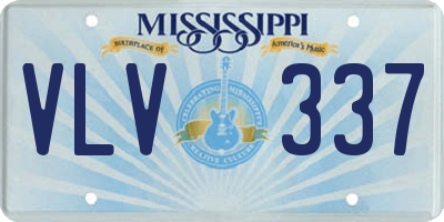 MS license plate VLV337