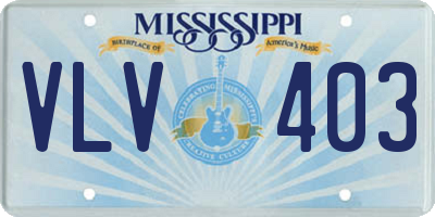 MS license plate VLV403