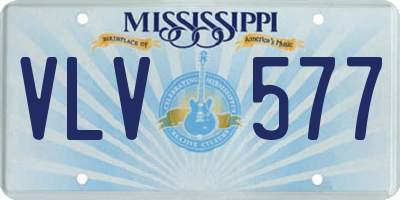 MS license plate VLV577