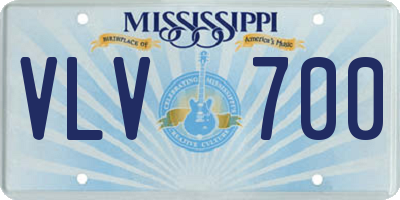 MS license plate VLV700