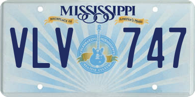 MS license plate VLV747