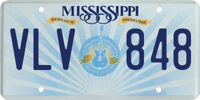 MS license plate VLV848