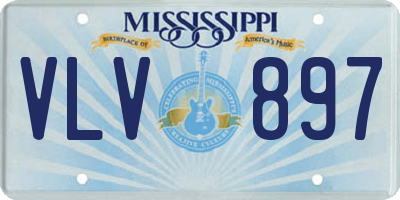 MS license plate VLV897