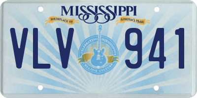 MS license plate VLV941