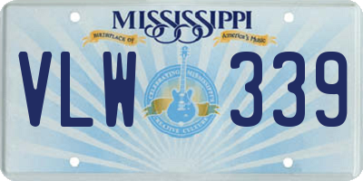 MS license plate VLW339