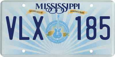 MS license plate VLX185