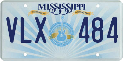MS license plate VLX484