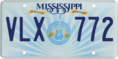 MS license plate VLX772