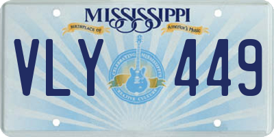 MS license plate VLY449