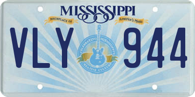 MS license plate VLY944