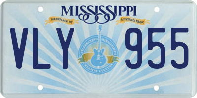 MS license plate VLY955
