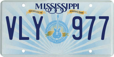 MS license plate VLY977