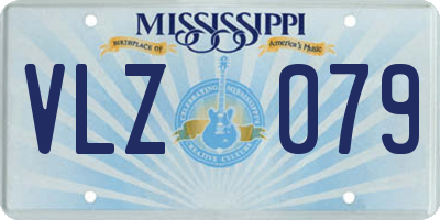 MS license plate VLZ079