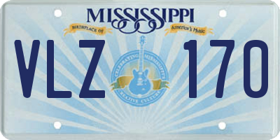 MS license plate VLZ170