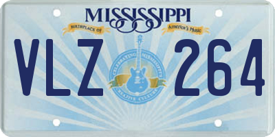 MS license plate VLZ264