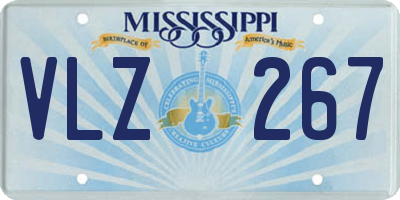 MS license plate VLZ267