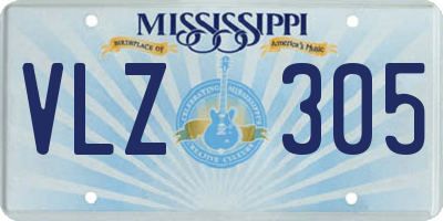 MS license plate VLZ305