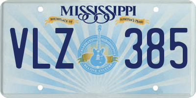 MS license plate VLZ385