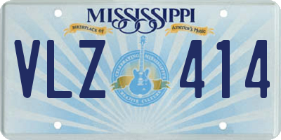 MS license plate VLZ414