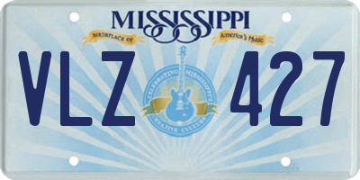 MS license plate VLZ427