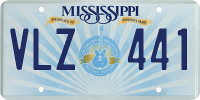 MS license plate VLZ441