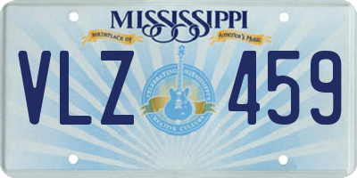 MS license plate VLZ459