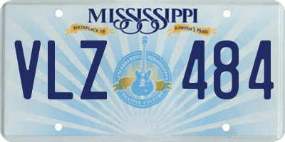 MS license plate VLZ484