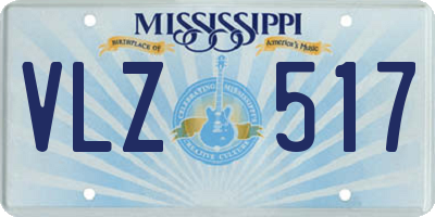 MS license plate VLZ517