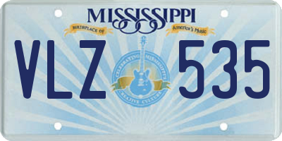 MS license plate VLZ535